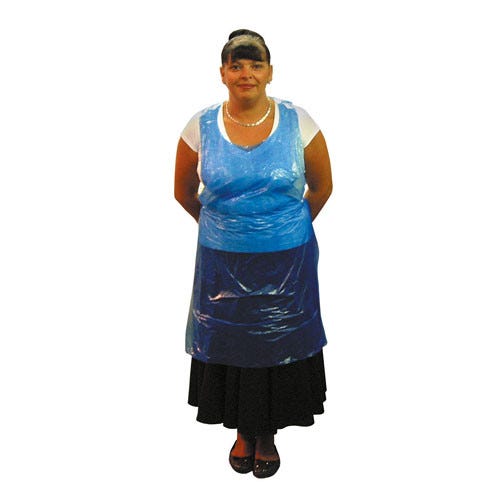 Disposable Apron Blue Pack 100