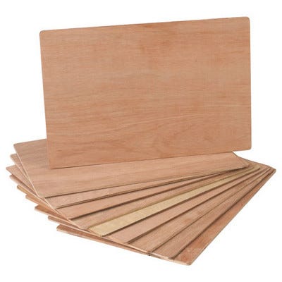Wooden Modelling Boards Natural Pack 10