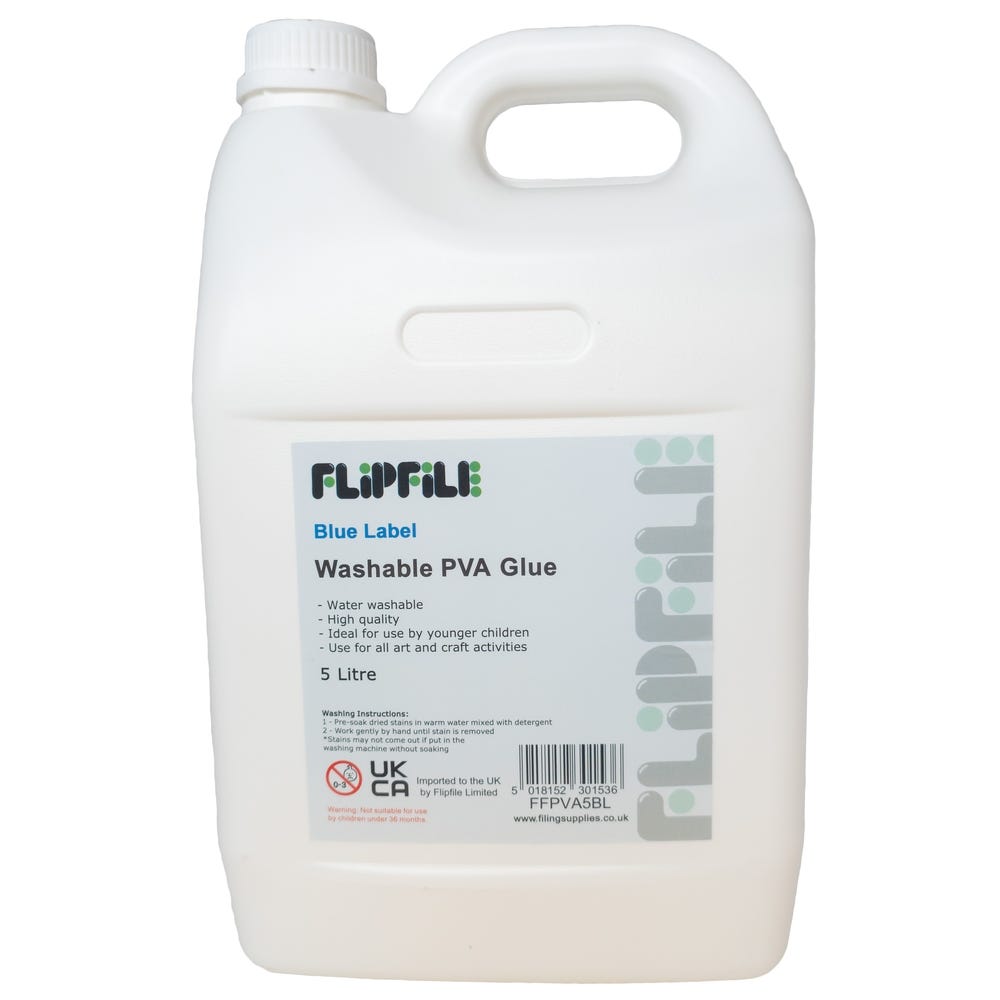 PVA Water Washable Adhesive Glue 5 Litre