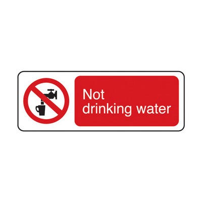 Not Drinking Water Sign