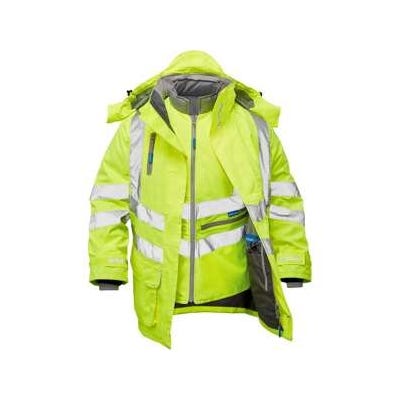 Hi-Vis 7-in-1 Yellow Jacket Class 3 M