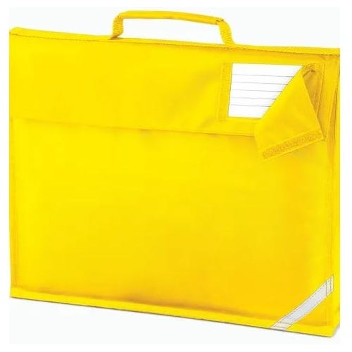 School Bags Junior Book Bag Plain Yellow