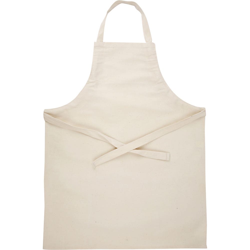 Natural Cotton Apron, 7-12 years, Each