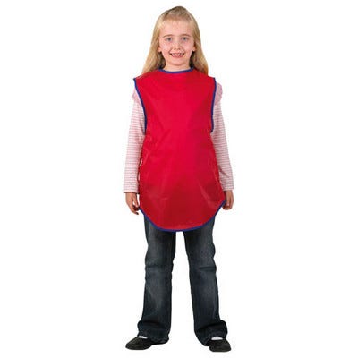 Sleeveless Smock Red/Blue, 7-9