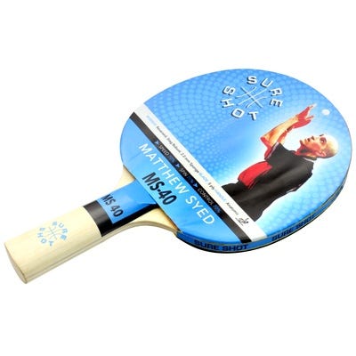 Sure Shot Matthew Syed 40 Table Tennis Bat