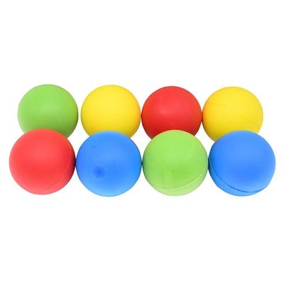 Uncoated Foam Ball, Pack of 8, 9cm