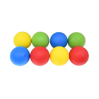 Uncoated Foam Ball, Pack of 8, 7cm
