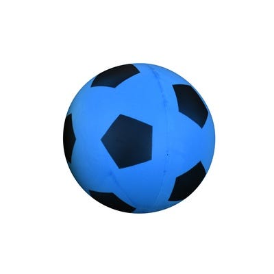 Uncoated Foam Football, 20cm, Blue/Black