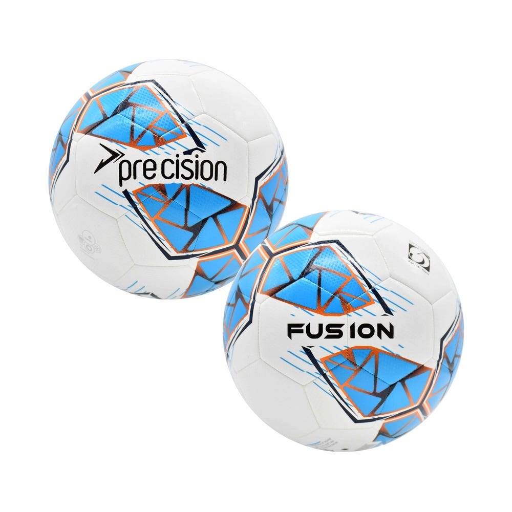 Precision Fusion FIFA Football Size 3 White/Cyan