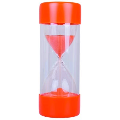 Large Sand Timer, Orange, 10 Minute