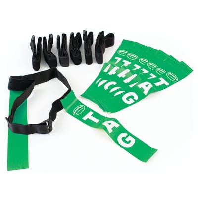 Tag Rugby Belt, Pack of 7, Green