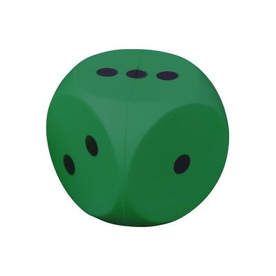 Coated Foam Dice, Green