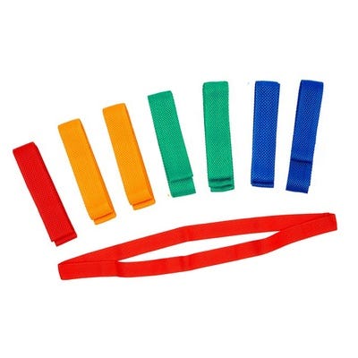 Team Bands, Pack of 10, Green, 120cm