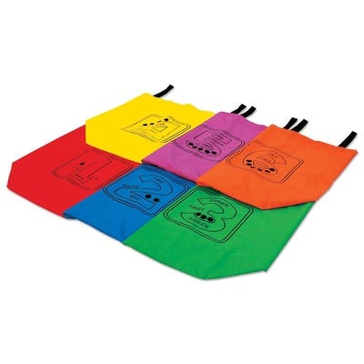Numbered Jumping Sacks, Pack of 1-6
