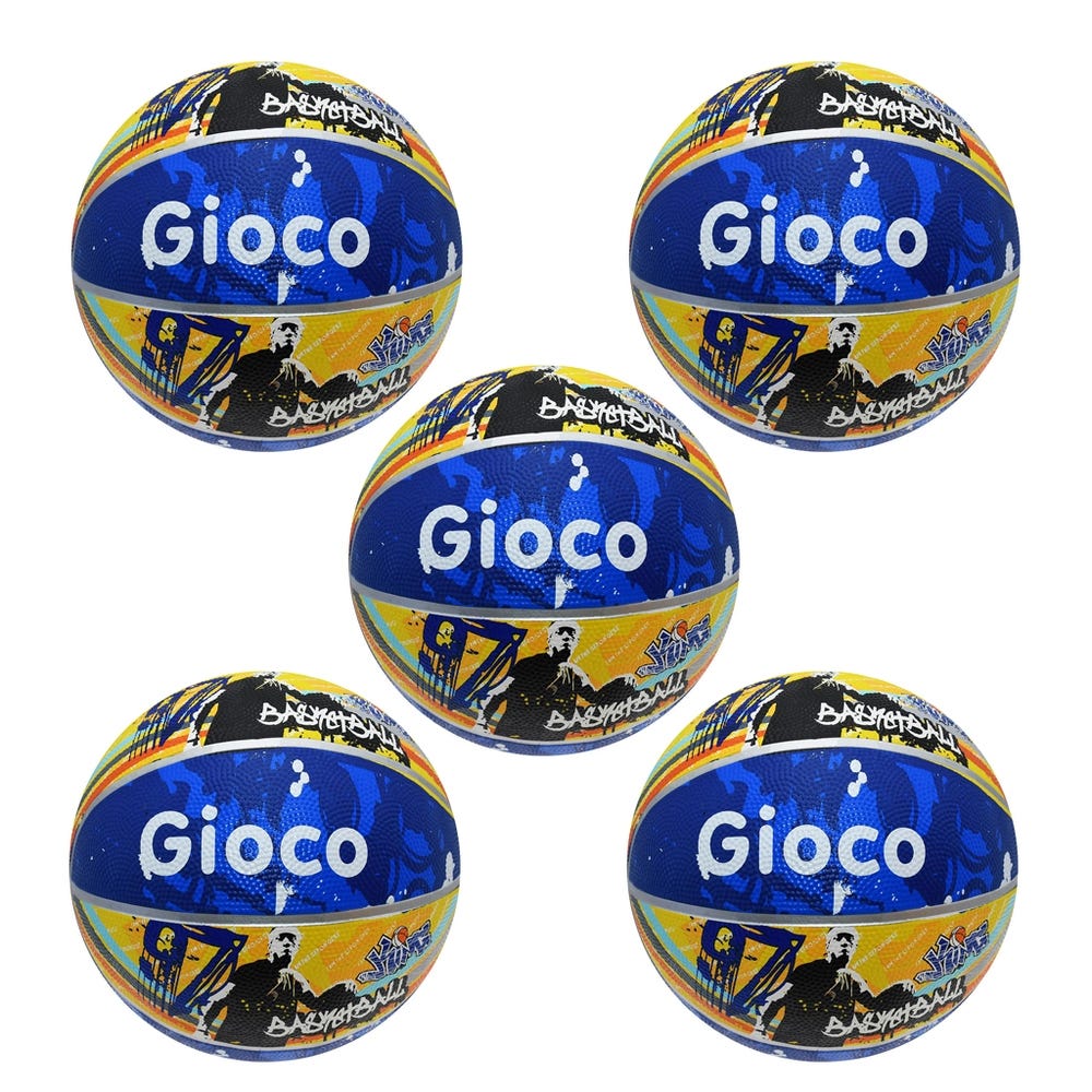 Gioco Street2 Basketball, Size 5 Pack of 5