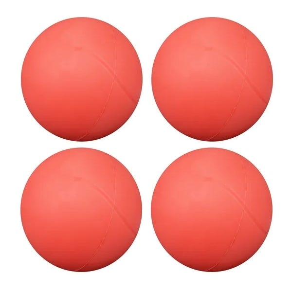 20cm Uncoated Foam Ball Red Pack of 4