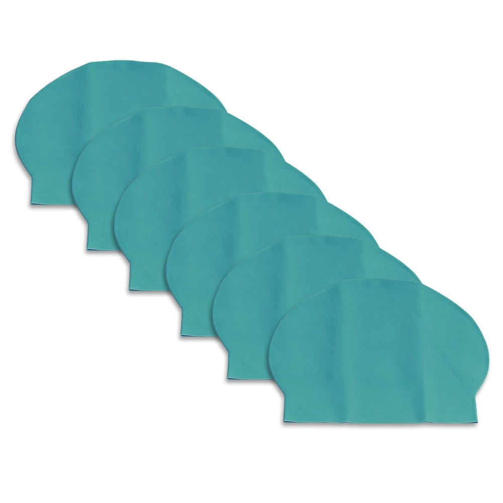 Swimming Cap Blue Pack of 6