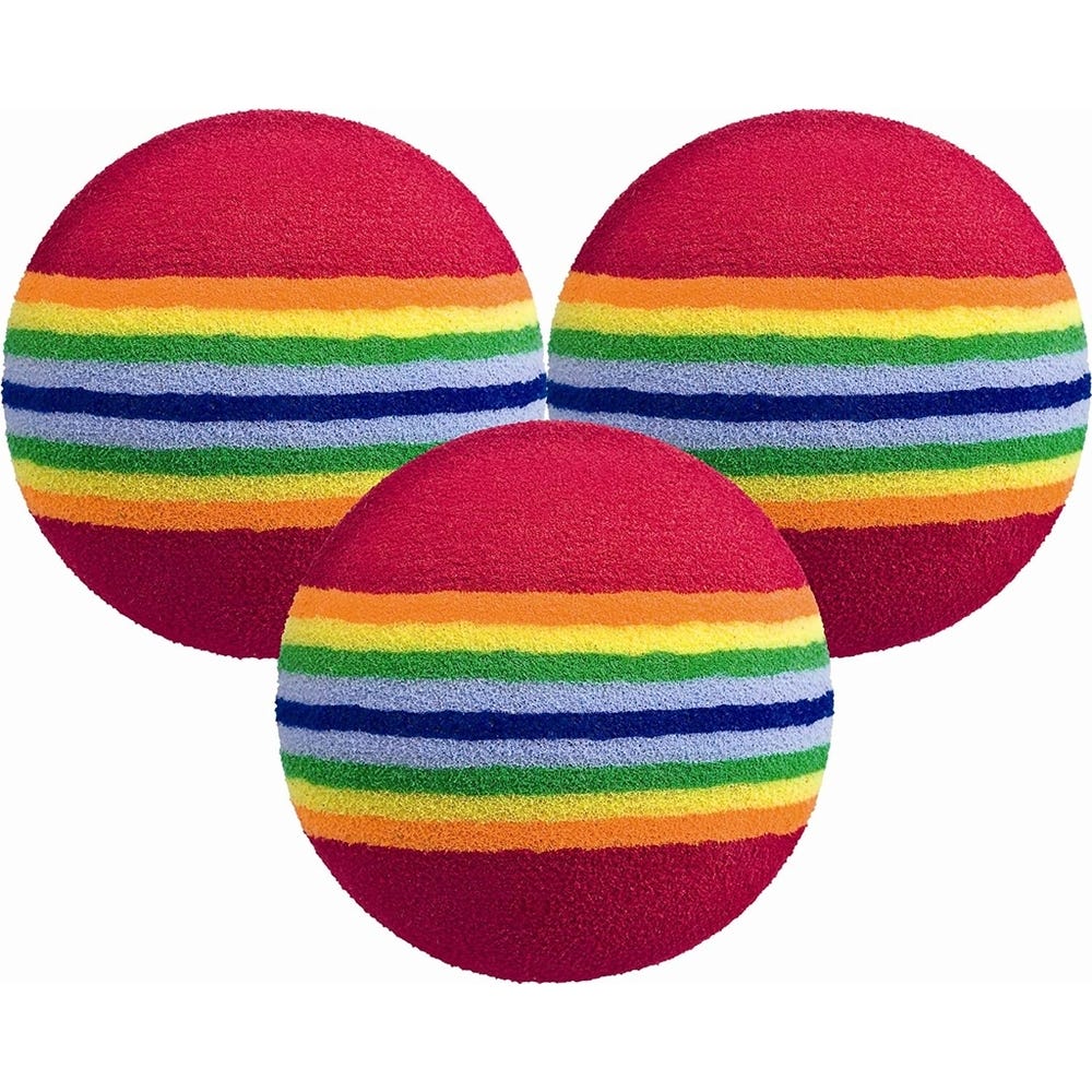 Longridge Foam Ball Multi Coloured 6 Pack