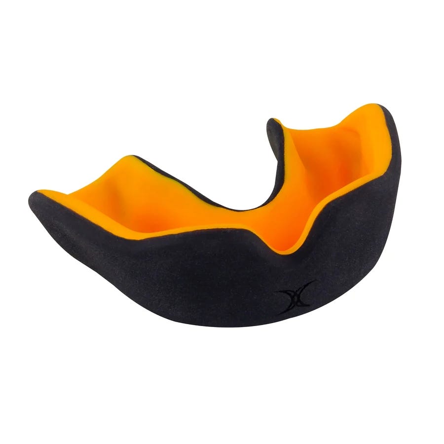 XBrace Dual Density Mouthguard black & orange