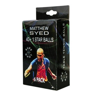 Table Tennis Ball 1 Star, Pack of 6