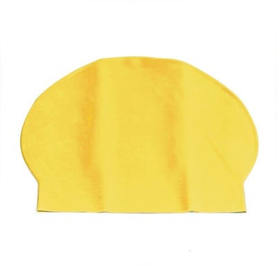 Deluxe Latex Swimming Cap  28g, Yellow