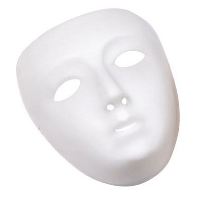 People Colour Play Masks Assorted Pack of 10