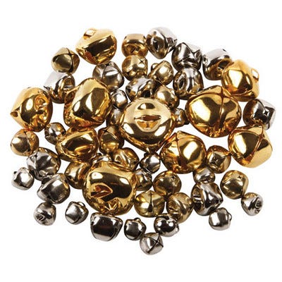 Jingle Bells Gold/Silver Pack of 50