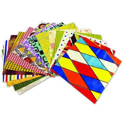 Patterned Fabric Squares Assorted Pack 25