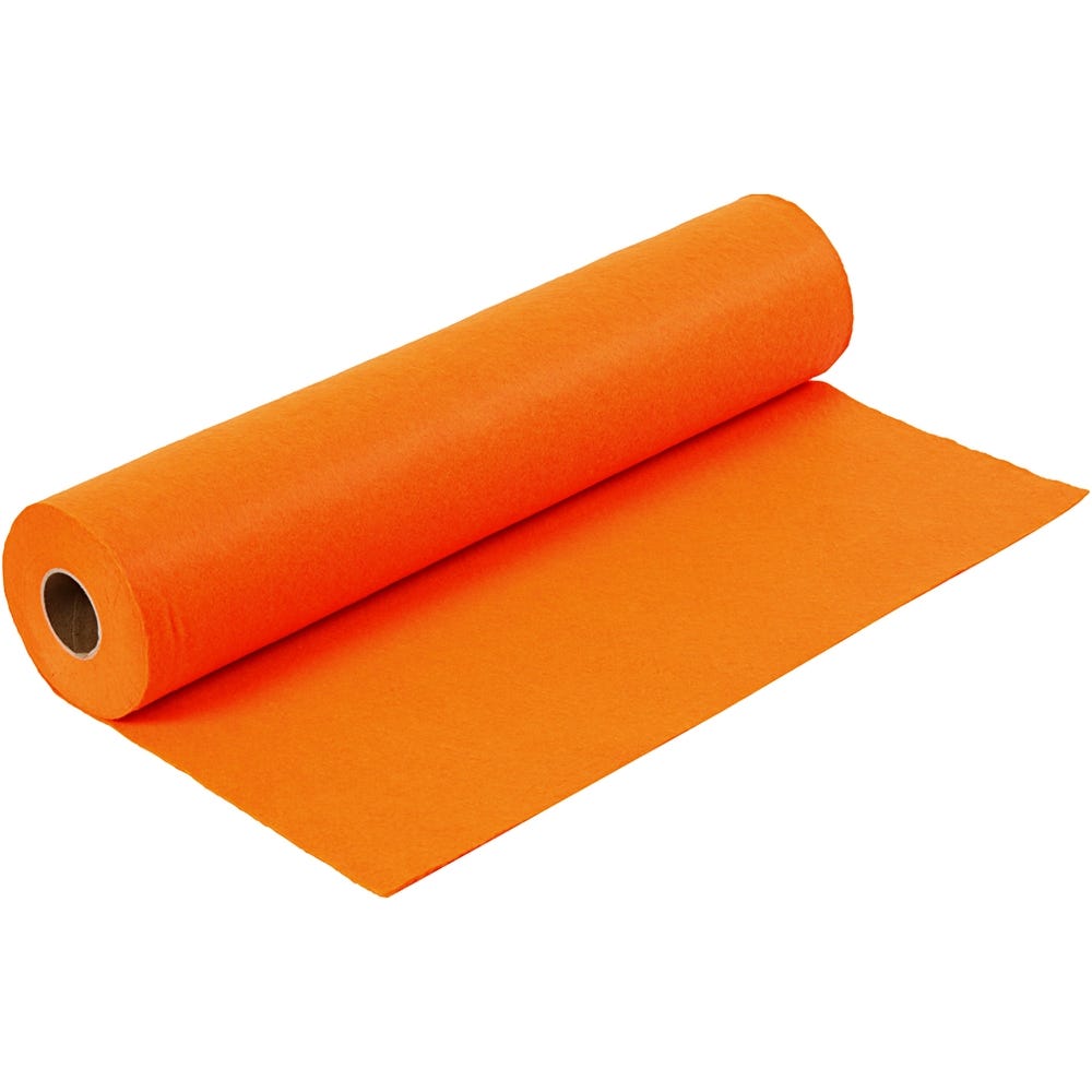 Orange Craft Felt, 5m
