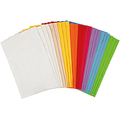 Craft Felt Sheets Assorted Pack 24