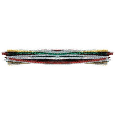 Tinsel Pipe Cleaners 150mm Pack 100