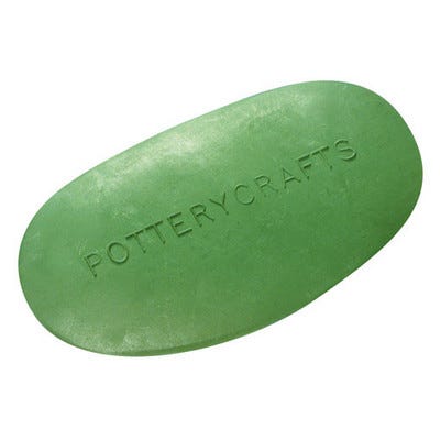 Rubber Kidney Scraper Green Each