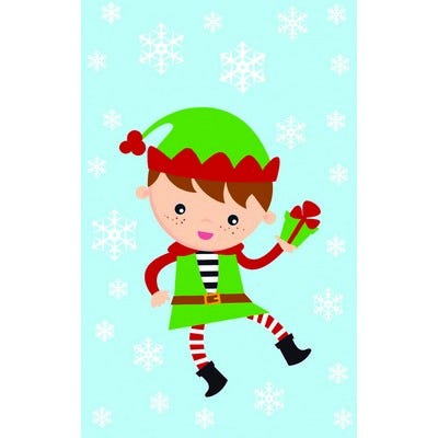 Cellophane Bags Elf Design Pack of 12