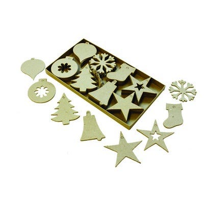 Christmas Cut Out Decorations Pack 80