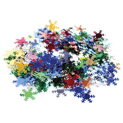 Snowflake Confetti Assorted Each