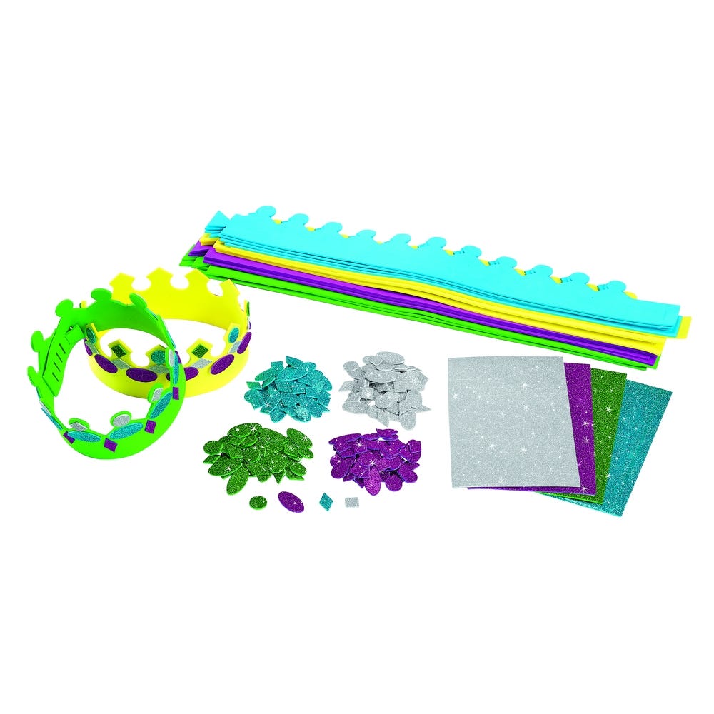 Dazzling Foam Crowns Kit Pack of 16