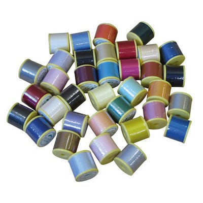 Coloured Polyester Sewing Thread Assorted Box 36