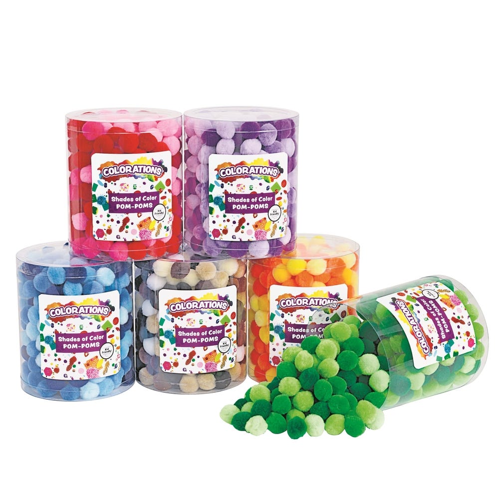 Shades of Colour Pom-Poms