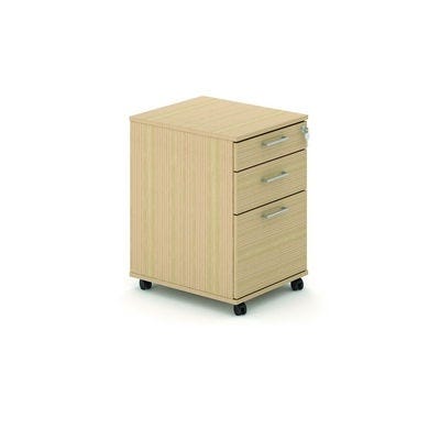 Tall 3 Drawer Pedestal White