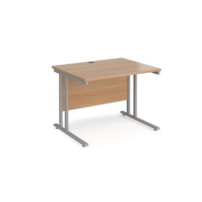 Rectangular Cantilever Desk W1000mm Beech