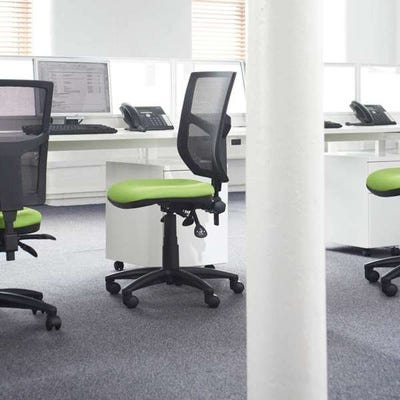 Mesh Back Operator Chair No Arms