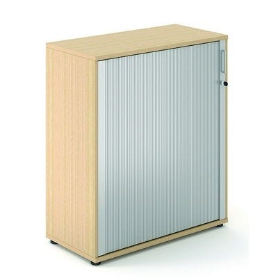 Wooden Tambour Unit H1200mm Oak