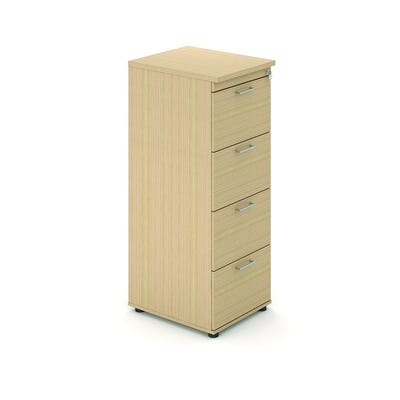 4 Drawer Filing Cabinet H1360mm Beech