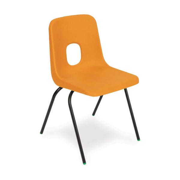 Series E Chair Black Frame 460mm Orange