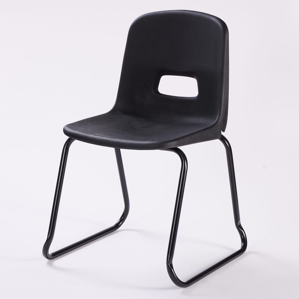 RF70 Skid Base Chair SH460mm Black