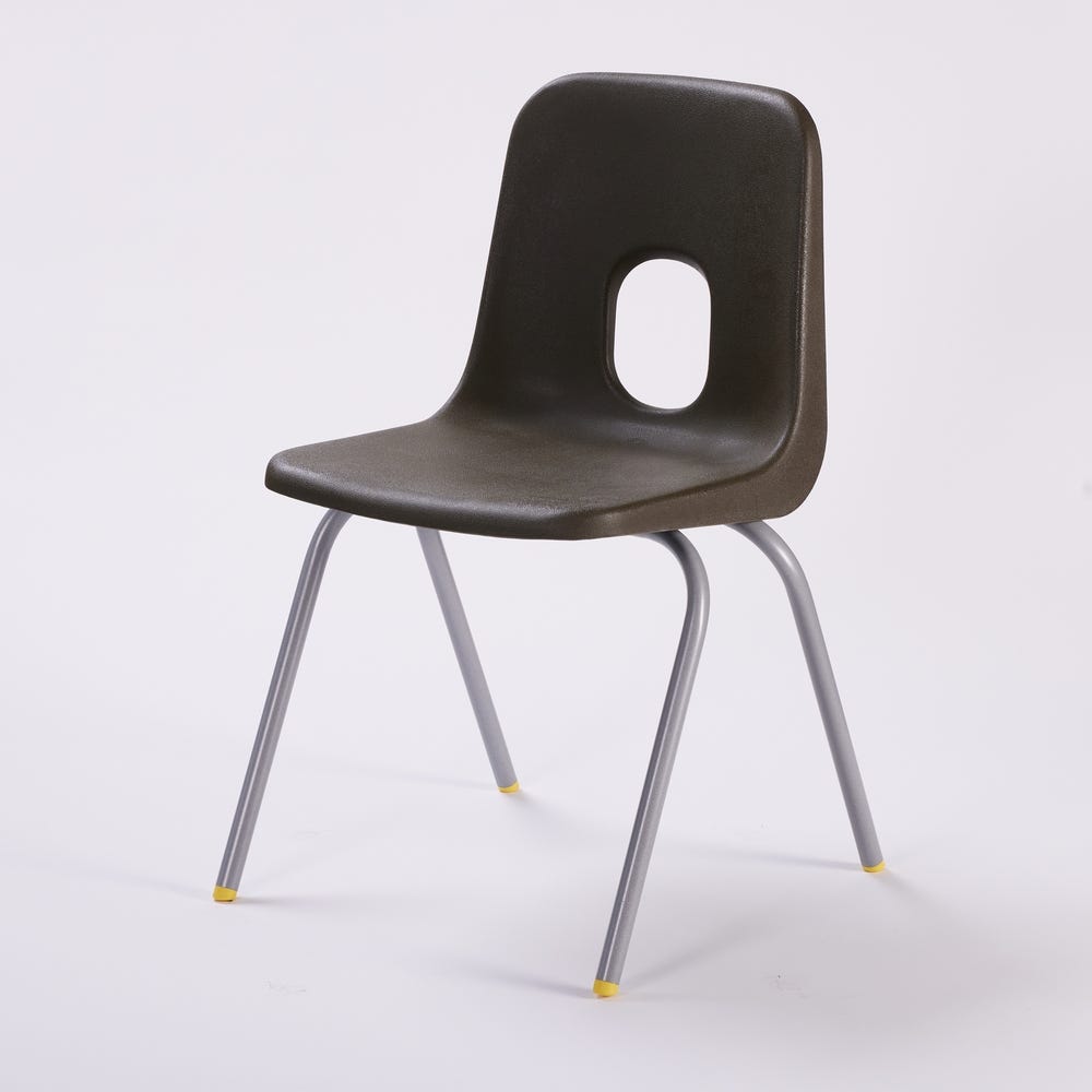 Series E Chair Grey Frame 350mm Brown