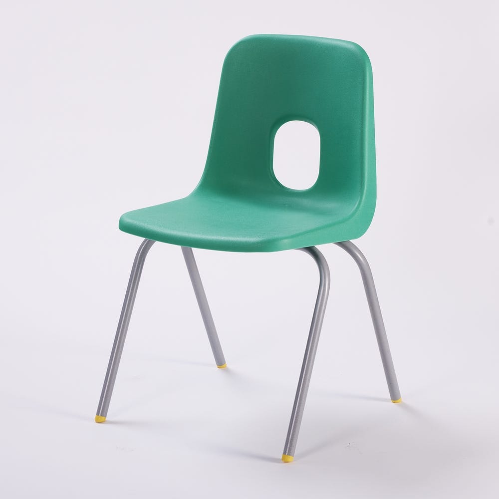 Series E Chair Grey Frame 310mm Emerald