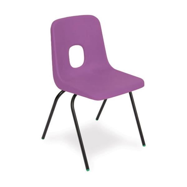 Series E Chair Black Frame 350mm Purple