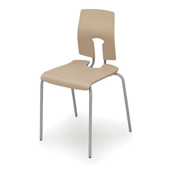 SE Chair Light Grey Frame 430mm Mocha
