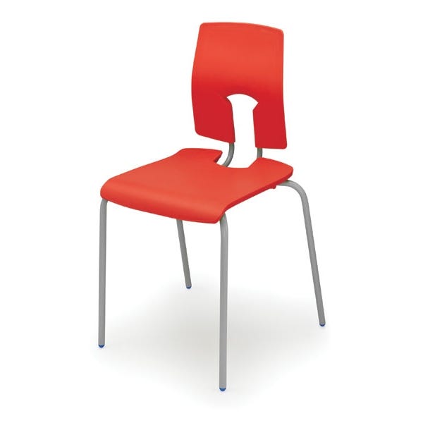 SE Chair Light Grey Frame 310mm  Scarlet